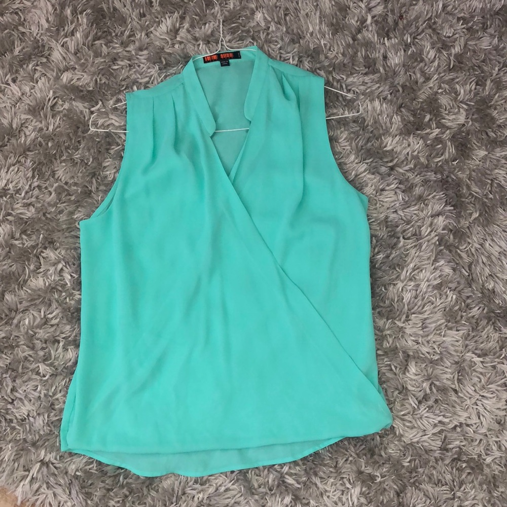 Teal blouse